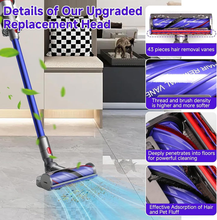 Elektrische Bürste kompatibel für Dyson V7 V8 V10 V11 V15 Staubsauger Ersatzteil Direktantrieb Reini