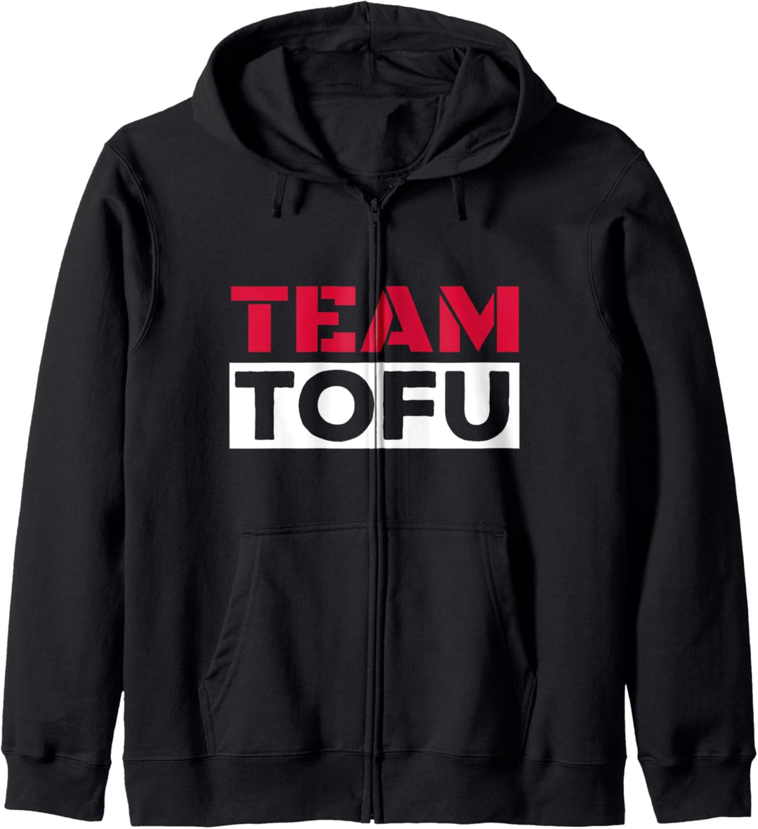 Funny Vegan Vegetarian Team Tofu Kapuzenjacke