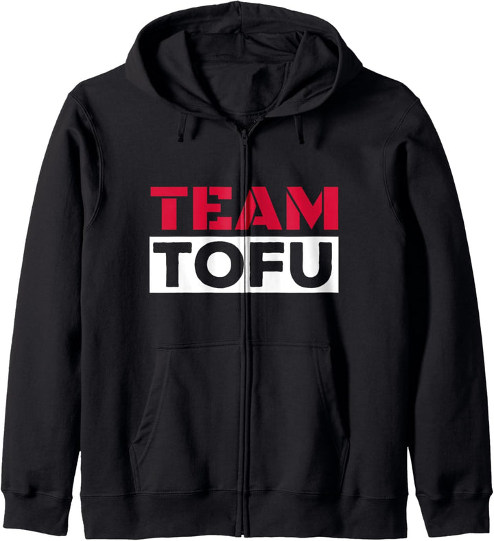 Funny Vegan Vegetarian Team Tofu Kapuzenjacke