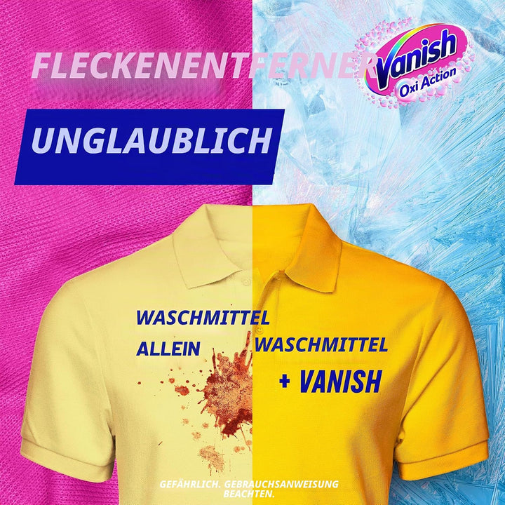 Vanish Oxi Action Wasch-Booster – Fleckenentferner für Textilien und gegen Verfärbungen – Pulver 940