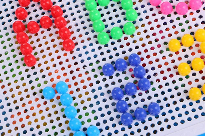 ITODA Steckspielzeug Mosaik Steckspiel Pädagogisches Kinderspielzeug Kreatives Spielzeug Jungen Mädc