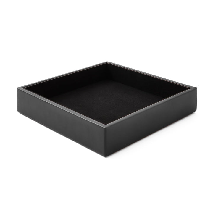 Eglooh - Minerva - Taschenleerer Leder Schwarz - Schreibtisch-Organizer mit modernem Design - Ablage