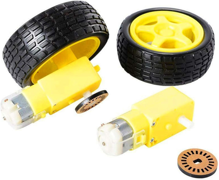 AptoFun Motor Smart Car Chassis für Arduino- mit 2 Getriebemotor und Batteriebox (2WD), 2WD