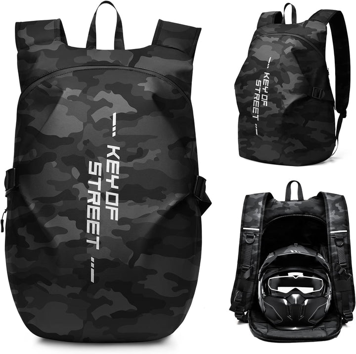 Motorradrucksäcke für Herren, wasserdichter Helmrucksack, Motorradzubehör, Laptoptaschen, Reiserucks