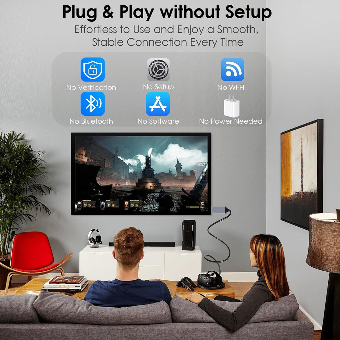 [Apple MFi-Zertifiziert] 2M Light-ning-auf-HDMI-Kabel, HDTV-Kabel für TV, 1080P Plug & Play Digital-