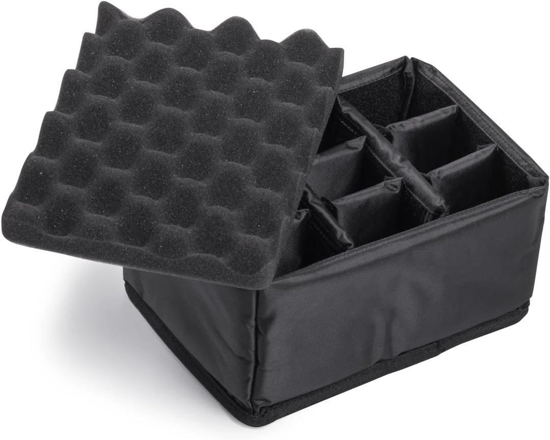 B&W Transportkoffer Outdoor - Typ 2000 - Schwarz mit variabler Facheinteilung - Wasserdicht nach IP6