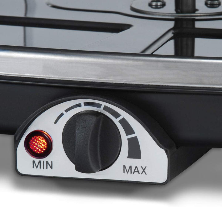 Cloer 6430 Raclette-Grill mit Naturstein, (1200 Watt, 8 Pfännchen antihaftbeschichtet mit wärmeisoli