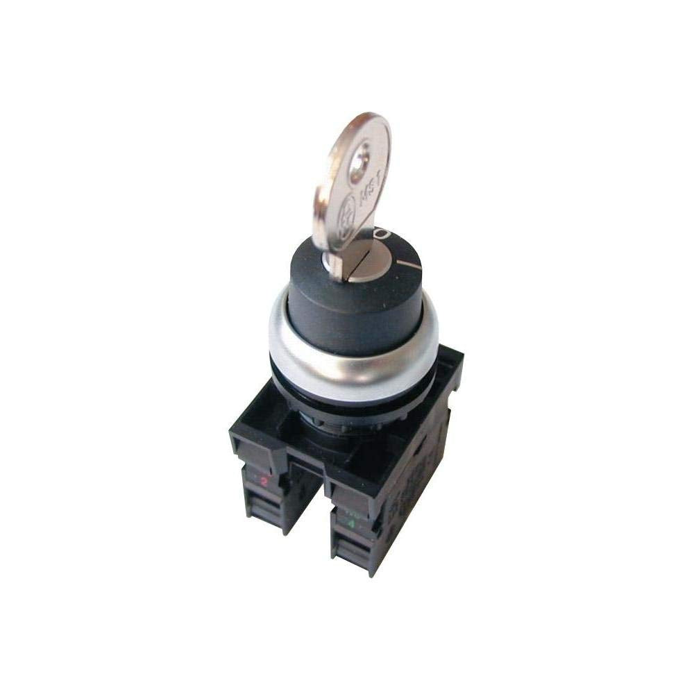 Eaton 216894 Schlüsseltaste, 3 Stellungen, Tastend, schwarz