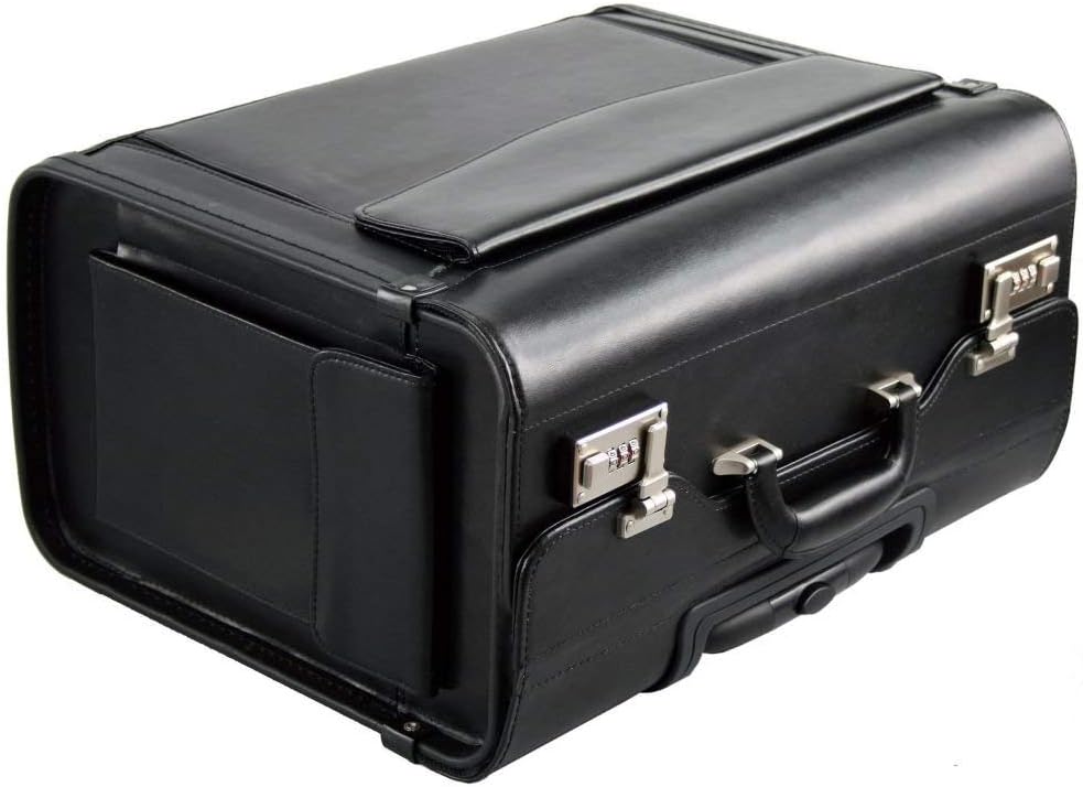Pilotenkoffer Businesstrolley 45.5 cm schwarz