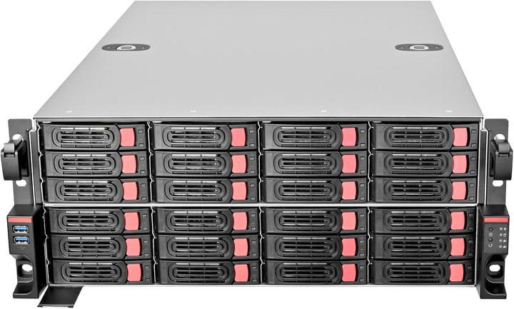 SilverStone Technology SST-RM43-324-RS, 4HE-Rackmount-Speichergehäuse mit 24 Schächten für 2,5-Zoll-