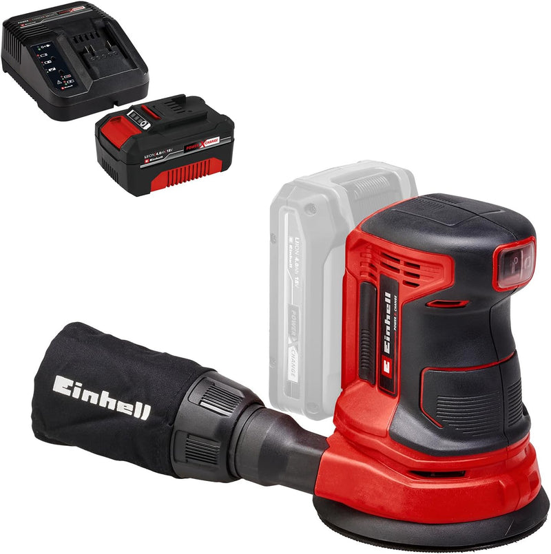 Einhell Akku Exzenterschleifer TE-RS 18 Li Power X-Change (Lithium Ionen, 18 V, Schleifteller-Ø 125