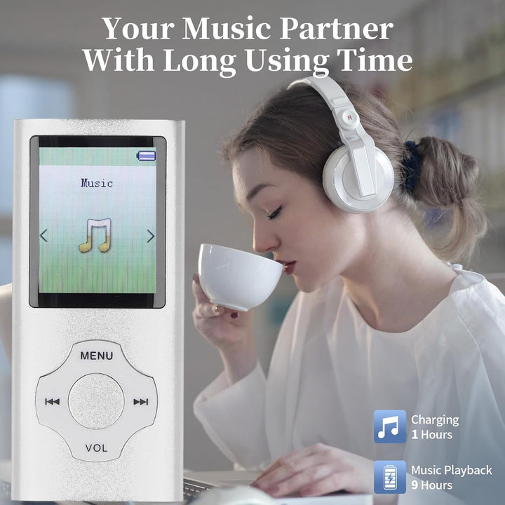 Bewinner 128 GB MP3 -MP4 -Player mit Bluetooth und WiFi, Tragbarer Verlustfreier Sound MP3, HiFi Sou