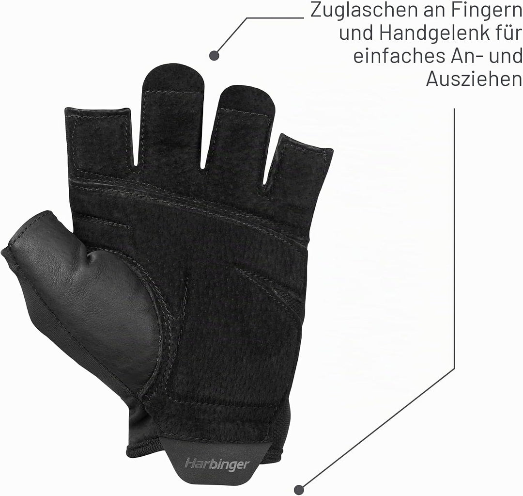 Harbinger Trainingshandschuhe, Schwerer Hebehandschuh für diejenigen, die mehr Handflächenschutz suc