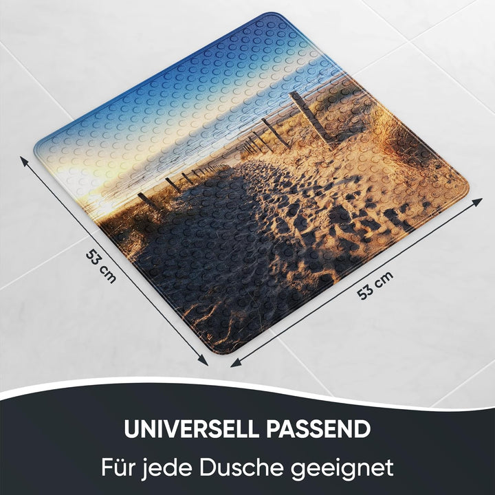 Sanilo Badematte 53 x 53 cm, rutschfeste Duschmatte für Dusche und Badewanne, Antirutschmatte maschi