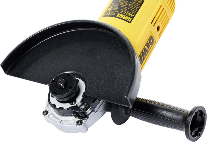 Dewalt 2.200 W 230 mm Winkelschleifer DWE492 (leistungsstarker Motor, Sanftanlauf, Schutzhaube, Zusa
