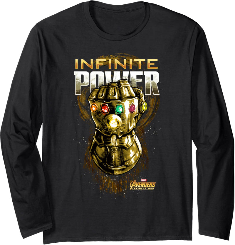 Marvel Avengers: Infinity War Infinite Power Gauntlet Poster Langarmshirt