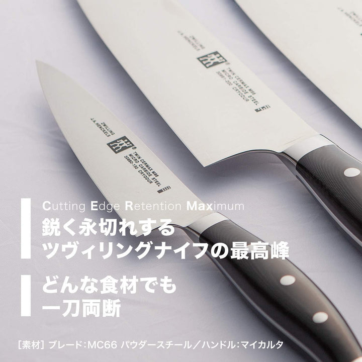 Zwilling 30860160 Twin Cermax Fleischmesser, Pulverstahl, Micarta, genietet, 160 mm, schwarz 160mm T