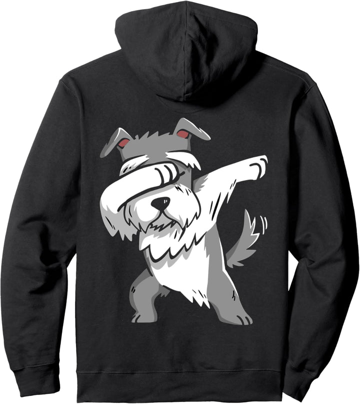 Dabbing Schnauzer Pullover Hoodie