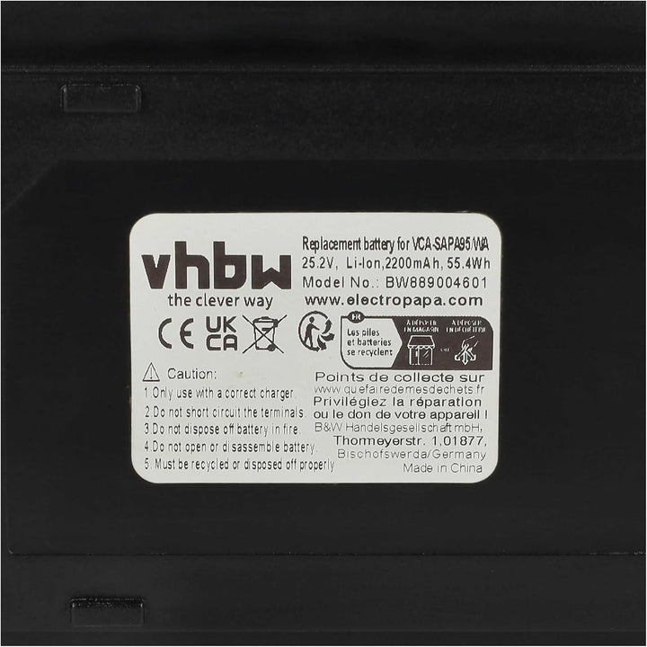 vhbw Akku kompatibel mit Samsung Bespoke Jet, Bespoke Jet Complete, VS20A95843W/SH, VS20A95843W/WA S