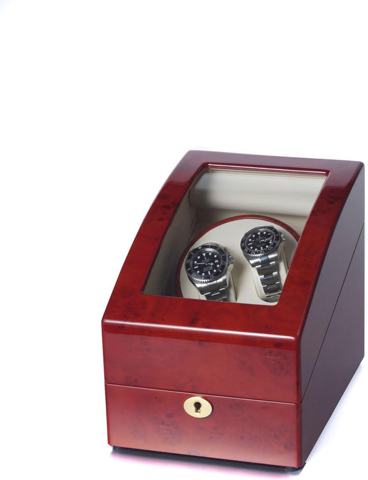 Raoul U. Braun Uhrenbeweger Eleganza | viele Modelle für 2-8 Uhren | Klavierlack Schwarz Wurzelholz