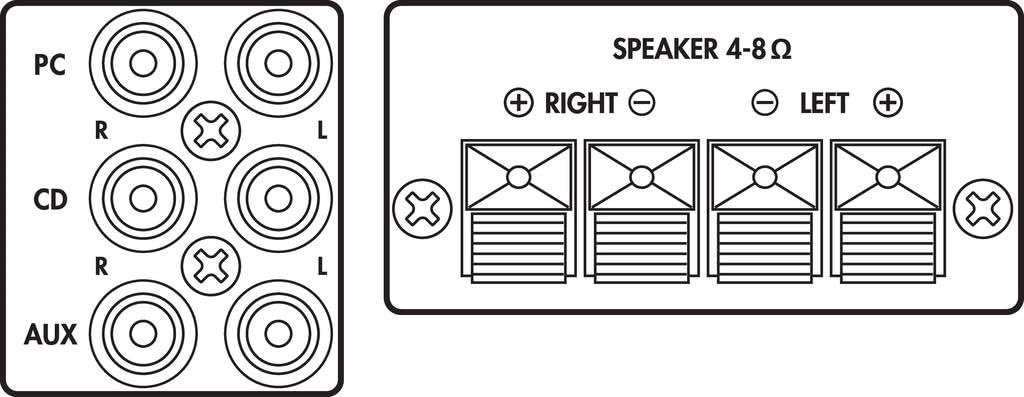 MONACOR SA-100 kompakter Universal Stereo-Verstärker, HiFi Verstärker mit frontseitigem USB-Anschlus