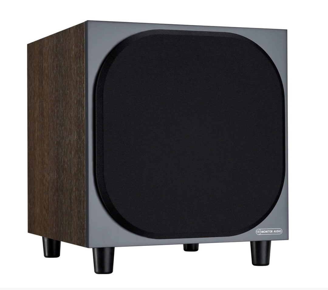 Monitor Audio Bronze W10 | Farbe: Walnuss |Subwoofer | Stück | Heimkino | 220 Watt | 10"/250 mm Chas