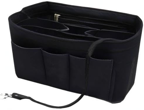 LEXSION Felt Insert Fabric Purse Organizer Bag, Bag Insert In Bag with Zipper Inner Pocket Fits Neve