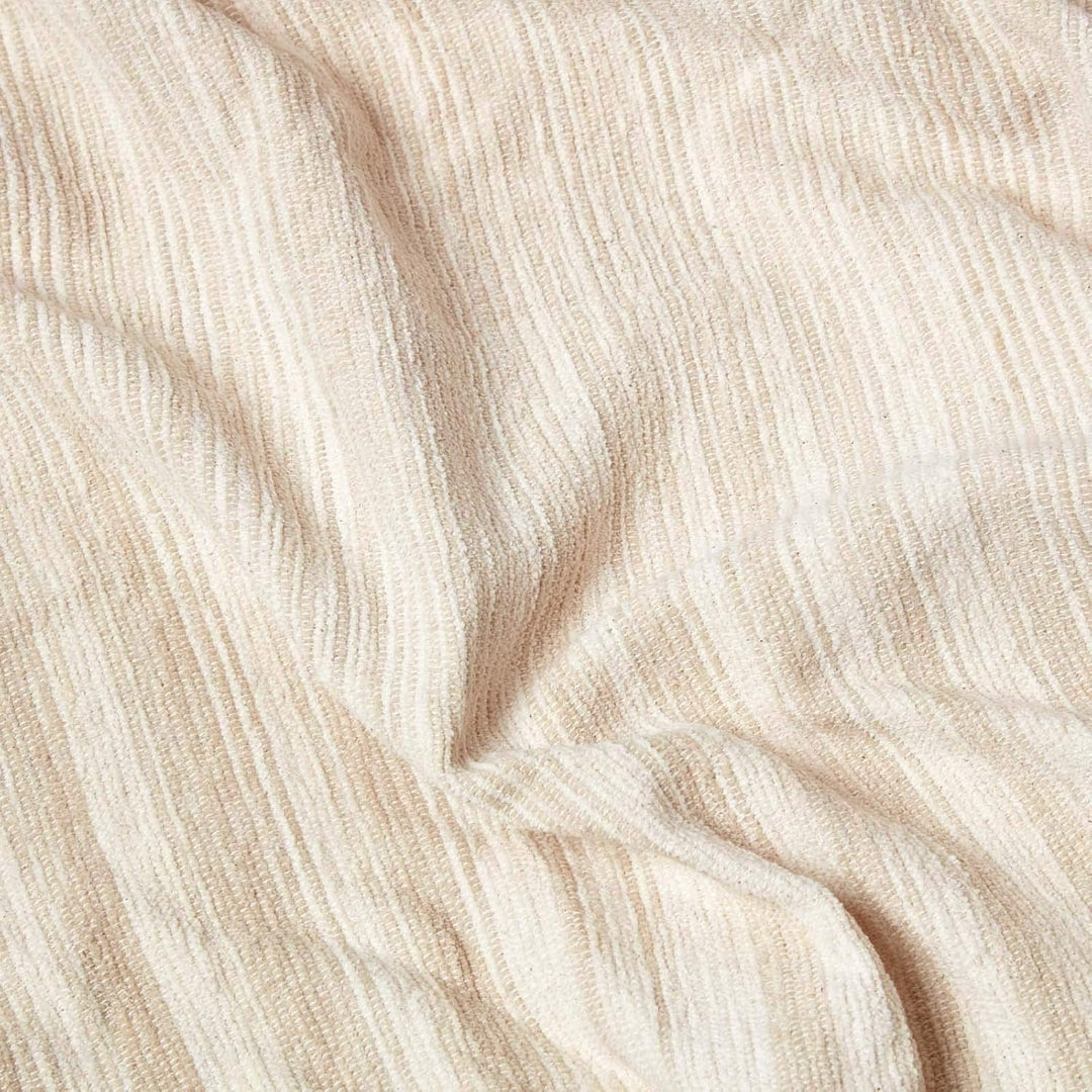 Homescapes Chenille-Tagesdecke, beige, Wohndecke 150 x 200 cm, Sofaüberwurf/Plaid aus 100% Baumwolle