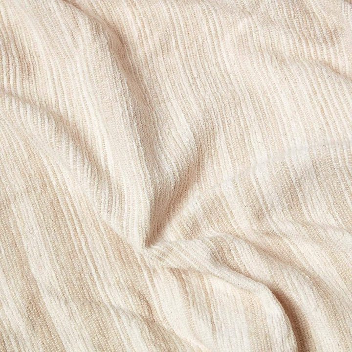Homescapes Chenille-Tagesdecke, beige, Wohndecke 150 x 200 cm, Sofaüberwurf/Plaid aus 100% Baumwolle