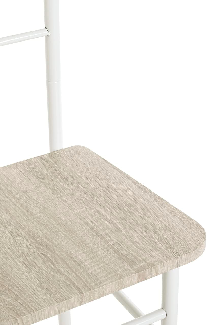 HAKU Möbel 80088 Herrendienerstuhl 46 x 50 x 119 cm, weiss /