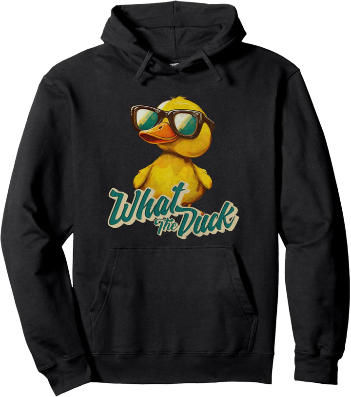 What The Duck Lustige gelbe Gummiente liebt Enten Pullover Hoodie