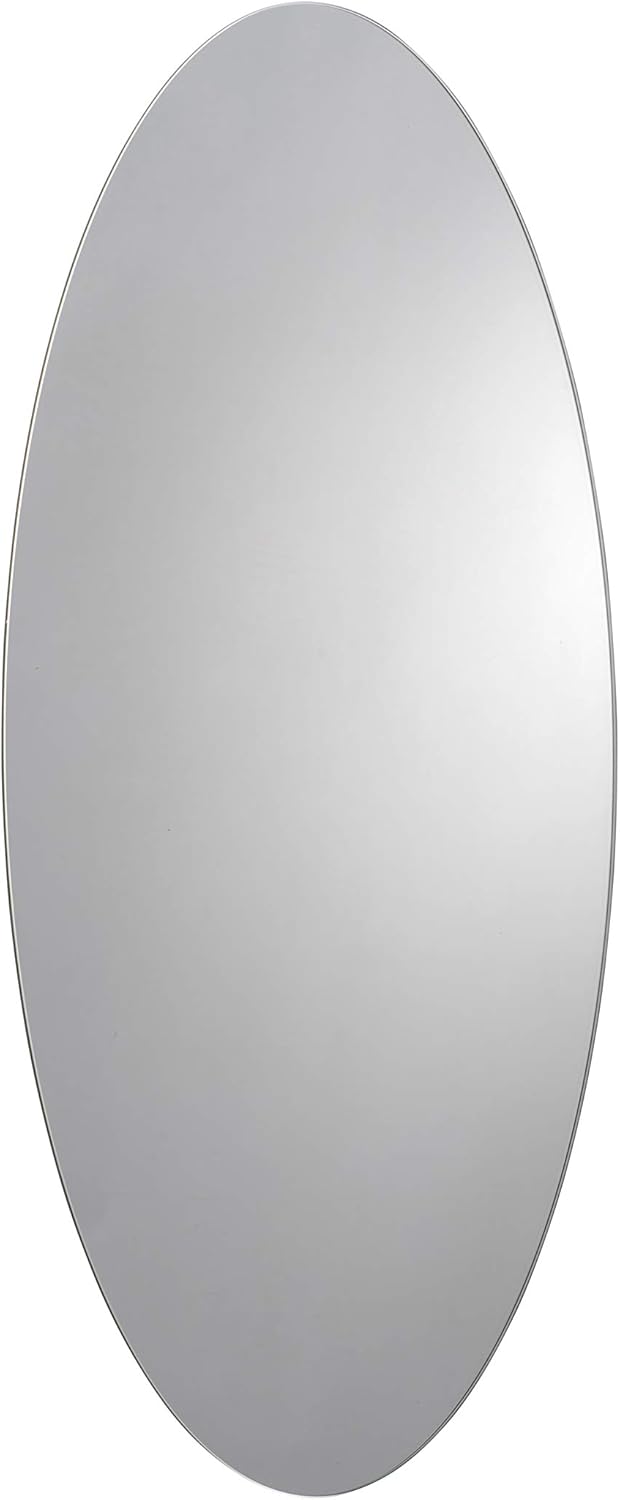 Croydex Belham Badezimmerspiegel, oval Spiegel, Glas, Silber, Einheitsgrösse, Belham