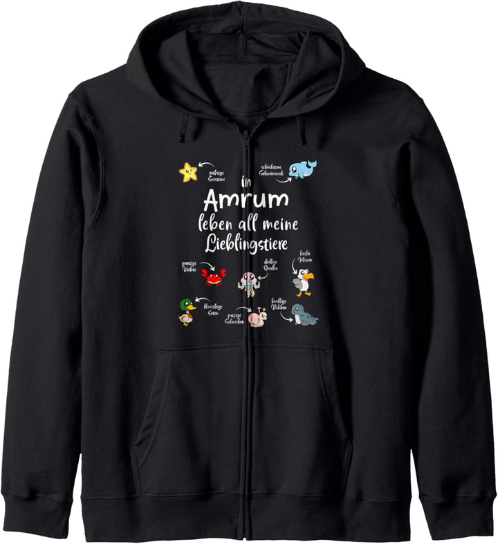 Meine Lieblingstiere in Amrum Kapuzenjacke