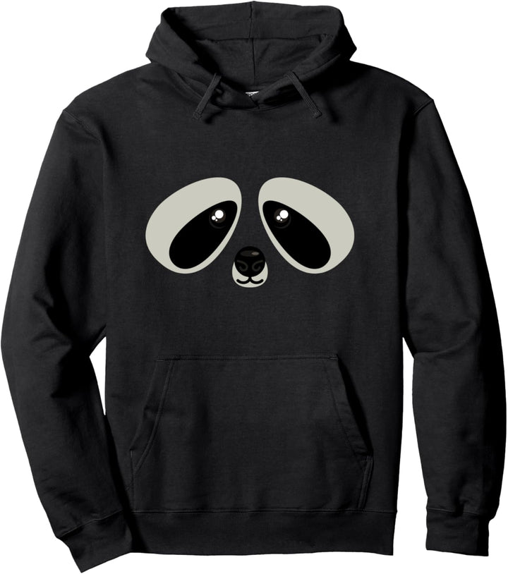 Waschbär-Gesicht Kostüm Lustig Tiermotiv Karneval Halloween Pullover Hoodie
