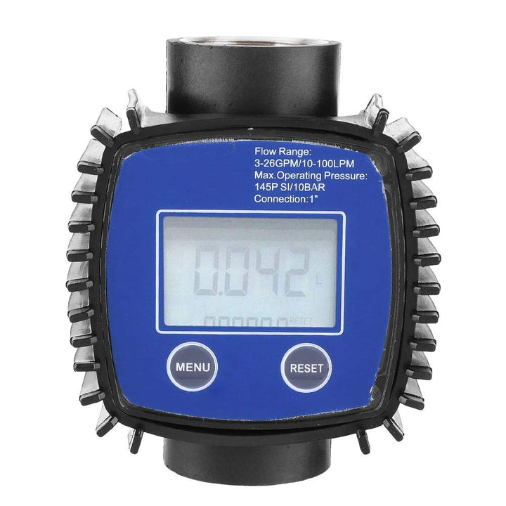 Durchflussmesser,Flow Meter Digitalanzeige Hohe Genauigkeit Wasser Durchflussmesser 1 Zoll Innengewi