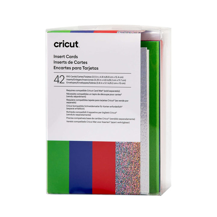 Cricut Insert Cards | Regenbogenwaagen | 8,9 cm x 12,4 cm (Cricut -Grösse R10) | 42-Pack | Zur Verwe