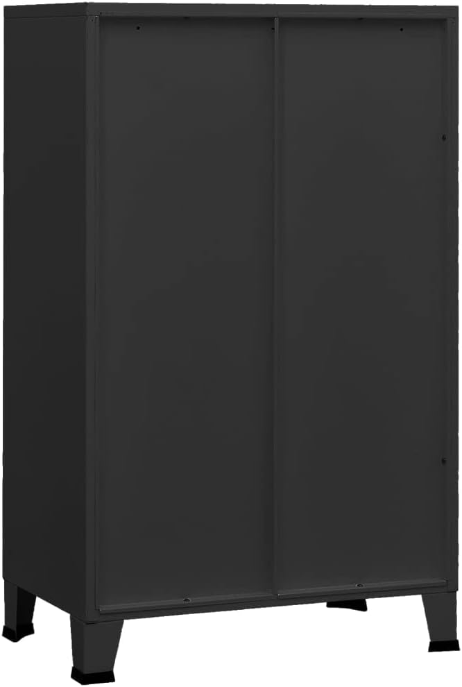 vidaXL Lagerschrank Industrie-Stil Sideboard Kommode Anrichte Metallschrank Schrank Beistellschrank