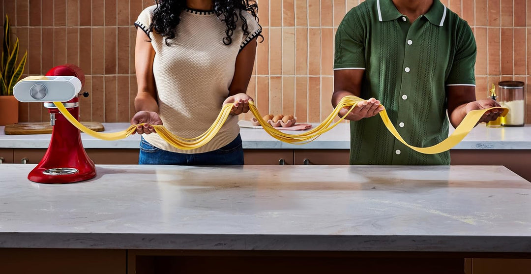 KitchenAid 3-in-1 Nudelvorsatz 5KSM3PPA, Nudelroller, Schneider, enthält Nudelwalze, Spaghettischnei