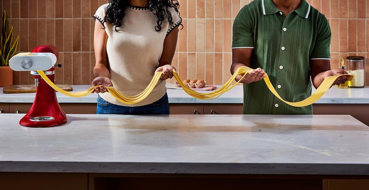 KitchenAid 3-in-1 Nudelvorsatz 5KSM3PPA, Nudelroller, Schneider, enthält Nudelwalze, Spaghettischnei