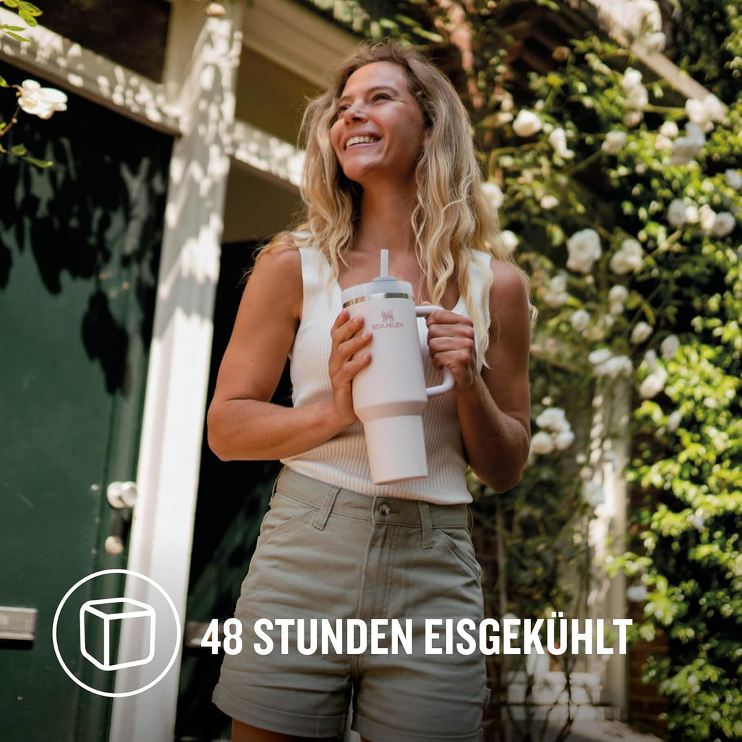Stanley Quencher H2.0 Flowstate Trinkflasche Mit Strohhalm 1.2L - Thermobecher Kühlt 11 Stunden - 48
