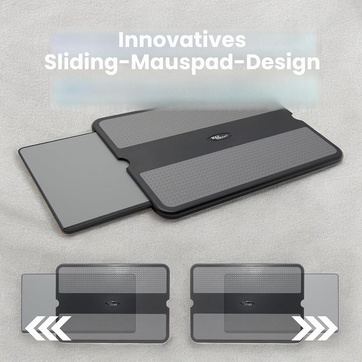 MAX SMART Laptop-Schosspolster Laptop Underlay Notebook Cushdesk Kniekissen Unterlage mit Retractabl