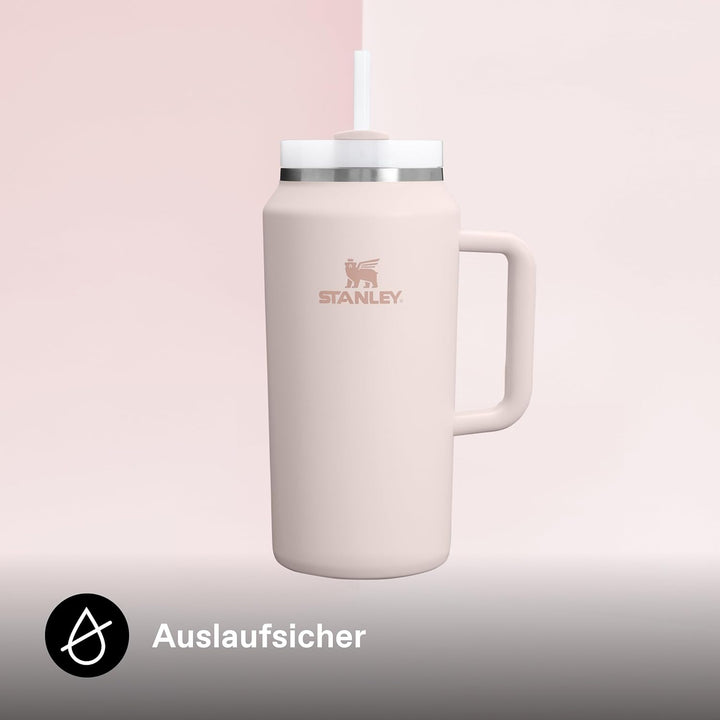 Stanley 1913 Quencher H2.0 FlowState Trinkflasche mit Strohhalm 1.9L - Thermobecher Kühlt 15 Stunden