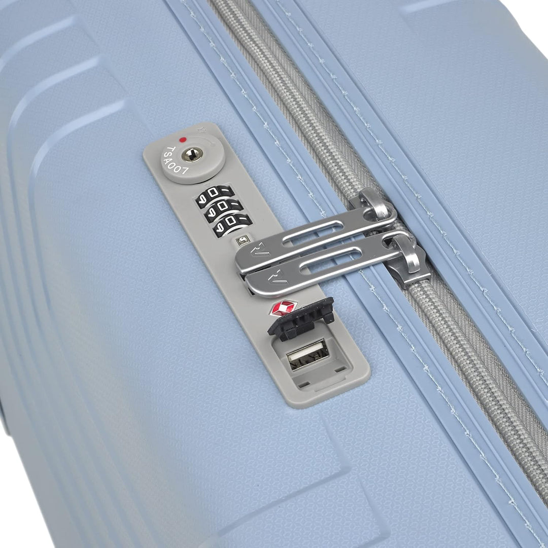 RONCATO Ypsilon Eco 2.0 4-Rollen Kabinentrolley 55 cm Pastellblau, Pastellblau
