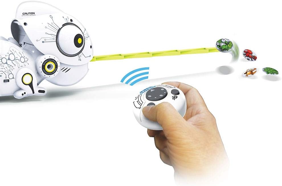 YCOO 88538 ROBO CHAMELEON by Silverlit, ferngesteuerter Roboter, Robotertier für Kinder, füttere das