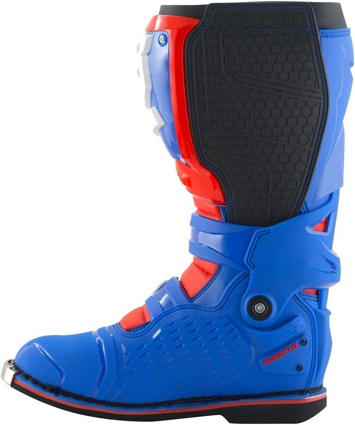 Bogotto MX-7 S Motocross Stiefel, blau/weiss/rot, 43, Blau Weiss Rot