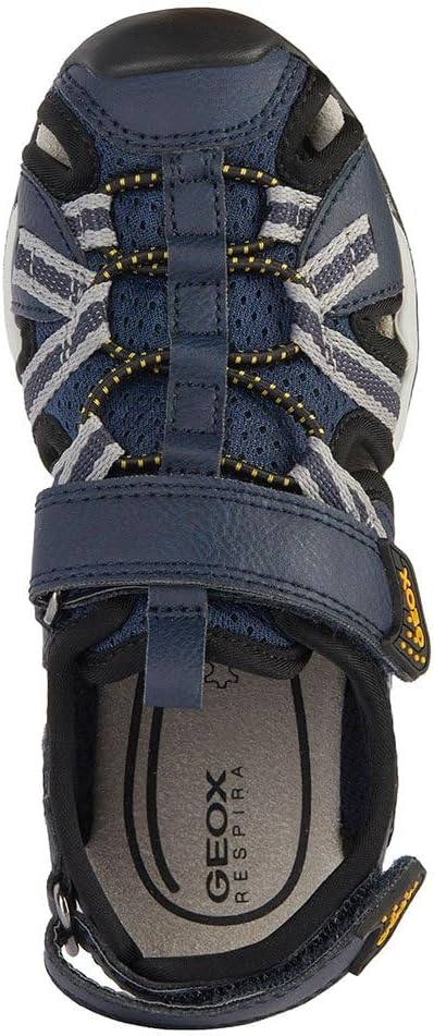 Geox Jungen J Borealis Boy BSandalen 26 EU Navy Grey, 26 EU Navy Grey