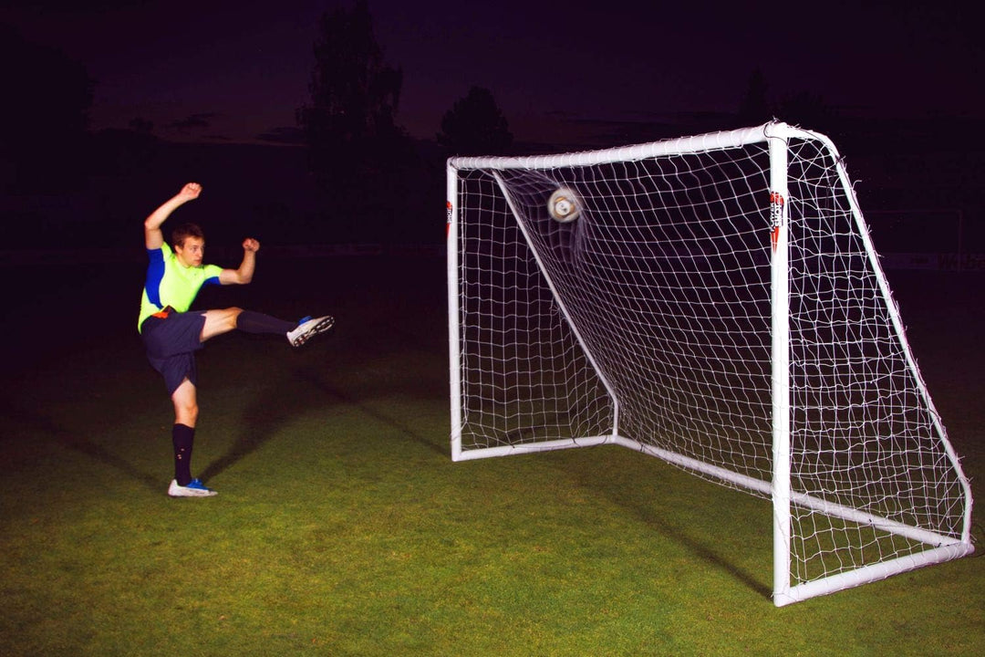 POWERSHOT® Fussballtor PRO 3 x 2 m aus uPVC, WETTERFEST, inkl. Zubehör 3 x 2 m mit Tasche, 3 x 2 m m