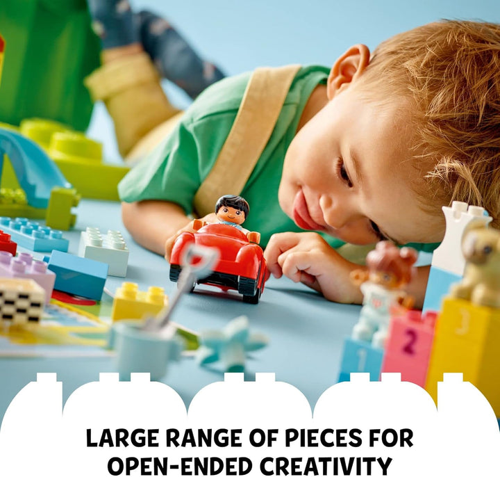LEGO DUPLO Classic Deluxe Brick Box 10914 Starter Set with Storage Box, Great Educational Toy for To