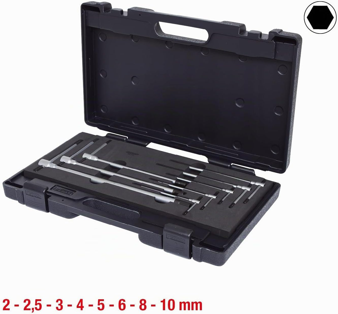 KS Tools 158.5100 3-Wege T-Griff-Innensechskant-Schlüssel-Satz, 8-tlg.