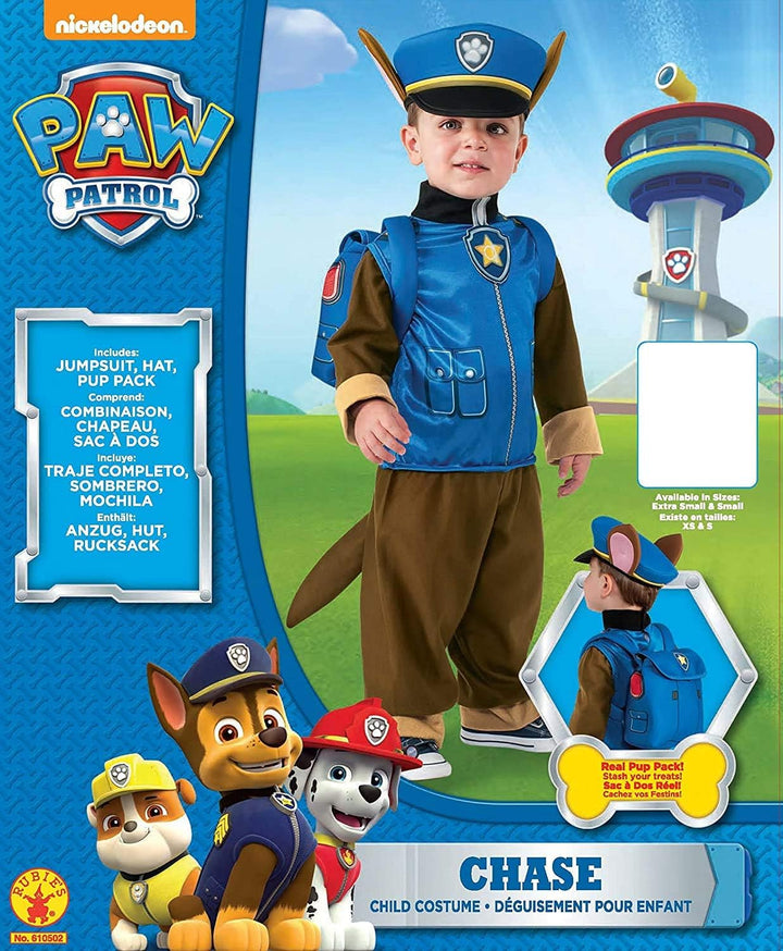 Rubie's 3610502 - Paw Patrol Chase Weste T (1-2 Jahre), Weste T (1-2 Jahre)
